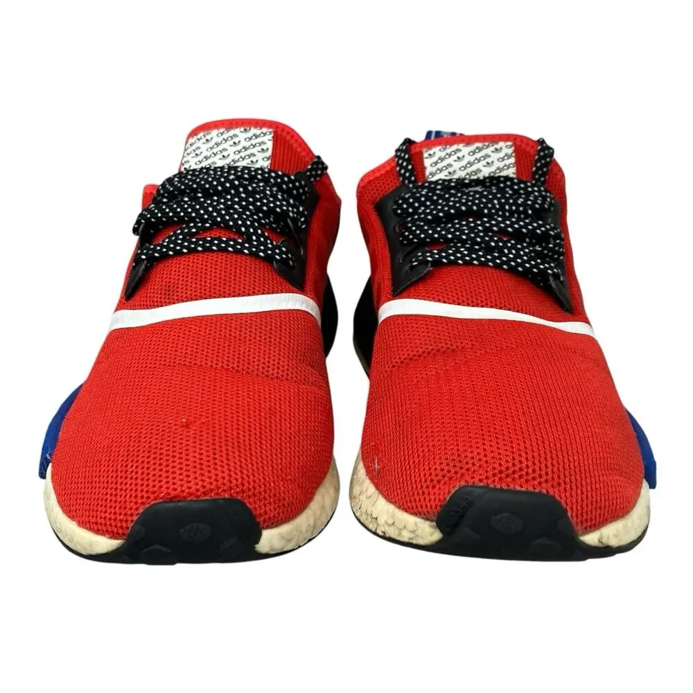 Adidas Sneakers Mens 10 Red‎ Black NMD R1 Boost Running FV5214 *Insoles Missing*